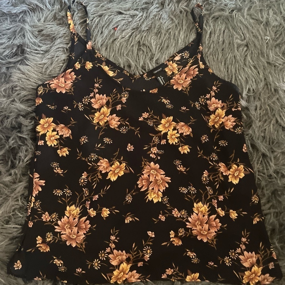 Forever 21 Floral Tank Top